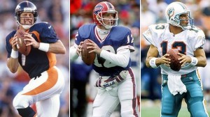 John Elway, Jim Kelly, and Dan Marino. All members of the famous 1983 NFL Draft. Photo Credit: afrmediaonline.com 