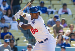 Rookie sensation, Yasiel Puig of the LA Dodgers.  Photo Credit:Wally Caddow/Icon SMI, sportsillustrated.com 